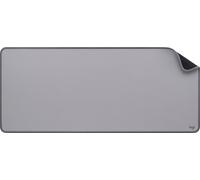 Logitech Desk Mat - Studio Series, Grand tapis multifonctionnel, Tapis de souris avancé, Base en caoutchouc antidérapante, Résistant aux éclaboussures, Durable - Gris