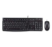 Logitech Desktop MK120 Clavier USB QWERTZ Allemand Noir - Claviers (Standard, Filaire, USB, QWERTZ, Noir, Souris Incluse)