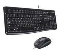 Logitech MK120 Combo Clavier et Souris Filaire pour Windows, Clavier US International QWERTY - Noir