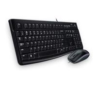 Logitech MK120 Wired Keyboard and Mouse, Czech-Slovak Layout - Black