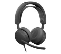 Logitech Casque sur-oreille Zone Wired 2 filaire – Réduction active du bruit, certifié UC – Graphite