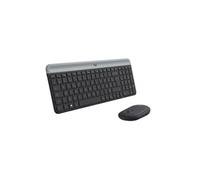 Logitech Ensemble clavier et souris sans fil Logitech MK470 noir Ultra Fin