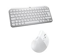 Logitech Ensemble Clavier MX Keys Mini for Mac et Souris Ergonomique Verticale Lift for Mac - sans Fil, Bluetooth, Touches rétroéclairées, Silencieux, macOS/iPadOS/MacBook/iMac/iPad - AZERTY FR