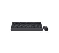 Logitech Ensemble Clavier QWERTZ Hongrois + Souris Bluetooth Graphite - Référence 920-011008, Portée 10m, DPI 4000, Logi Bolt, Windows/macOS/Linux/Android/iOS