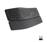 Logitech ERGO K860 for Business - Clavier sans fil en deux parties, Clavier US International QWERTY - Gris