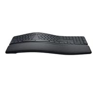 Logitech Ergo K860 Clavier Ergonomique sans Fil - en Deux Parties, Repose Poignet, Frappe Naturelle, Bluetooth et Connectivité USB, Compatible avec PC & Mac, Clavier Français AZERTY - Gris
