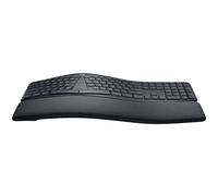 Logitech Ergo K860, Taille réelle (100 %), Sans fil, RF sans fil + Bluetooth, Contacteur de touche semi-mécanique, Graphite 920-010104