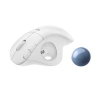 Logitech Trackball sans fil ERGO M575 – Contrôle au pouce, ergonomique, Bluetooth, Logi Bolt, Blanc