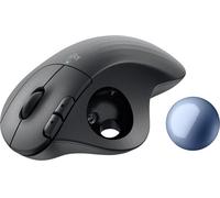 Logitech ERGO M575S Souris sans fil graphite, bleu métal 5 Boutons 2000 dpi molette, avec trackball, Touches à frappe silencieuse