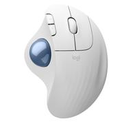 Logitech Souris trackball Ergo M575S – Ergonomique sans fil Bluetooth et dongle, pour PC/Mac, Blanc