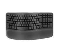 Logitech Ergo Series - Clavier - sans fil - 2.4 GHz, Bluetooth LE - AZERTY - Français - graphite