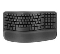 Logitech Ergo Series - Clavier - sans fil - 2.4 GHz, Bluetooth LE - QWERTZ - Allemand - graphite G