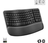 Wave Keys - Clavier - sans fil - 2.4 GHz, Bluetooth LE - QWERTZ - Tchèque - graphite