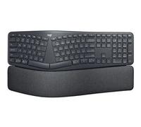 Logitech ERGO K860 for Business - Clavier sans fil en deux parties, Clavier US International QWERTY - Gris
