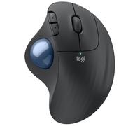 Logitech Ergo Series ERGO M575S - Boule de commande - ergonomique - optique - 5 boutons - sans fil - Bluetooth, 2.4 GHz - récepteur USB Logitech Logi Bolt - graphite