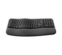 Logitech Ergo Series Wave Keys for Business - Clavier - sans fil - 2.4 GHz, Bluetooth 5.1 LE - QWERTY - R.-U. - graphite