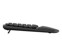 Logitech Ergo Series Wave Keys for Business - Clavier - sans fil - 2.4 GHz, Bluetooth 5.1 LE - QWERTY - International US - graphite G