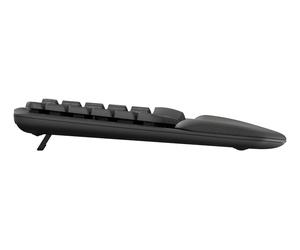 Logitech ERGO Wave Keys clavier ergonomique sans fil avec repose-poignets rembourré