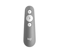 Logitech Télécommande de présentation R500s – Pointeur laser rouge 20 m – Bluetooth 4.0 LE – Gris