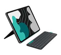 Logitech Flip Folio - Clavier et étui - full size - sans fil - Bluetooth 5.1 LE - AZERTY - Français - graphite - pour Apple 13-inch iPad Air (M2, M3); 13-inch iPad Pro (M4)
