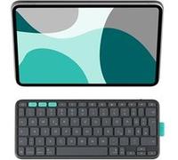 Logitech Flip Folio - Clavier et étui - full size - sans fil - Bluetooth 5.1 LE - QWERTZ - Allemand - graphite - pour Apple 10.9-inch iPad Air (5th generation); 11-inch iPad Air (M2, M3); 11-inch iPad