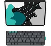 Logitech Flip Folio - Clavier et étui - full size - sans fil - Bluetooth 5.1 LE - QWERTZ - Allemand - graphite - pour Apple 13-inch iPad Air (M2, M3); 13-inch iPad Pro (M4, M5) G