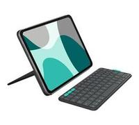 Logitech Flip Folio - Clavier - full size - sans fil - Bluetooth LE - QWERTY - Anglais - graphite - pour Apple 10.9-inch iPad Air (5th generation); 11-inch iPad Air (M2, M3); 11-inch iPad Pro (M4) G