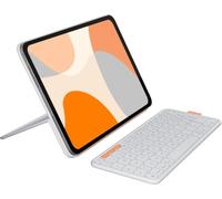 Flip Folio - Clavier et étui - full size - sans fil - Bluetooth 5.1 LE - QWERTY - Italien - gris pâle - pour Apple 10.9-inch iPad Air (5th