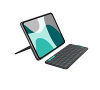 Logitech Flip Folio, étui clavier pour iPad Pro 11 pouces (M4) et iPad Air 11 pouces (M2 et M3) (5e génération - 2024) - Graphite