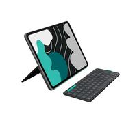 Logitech Flip Folio, étui Clavier pour iPad Pro 13 Pouces (M4) et iPad Air 13 Pouces (M2 et M3) (2024, 2025) - Étui Clavier Bluetooth de Protection escamotable, multidispositifs - Graphite - QWERTY