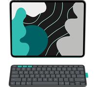 Logitech Flip Folio, étui Clavier pour iPad Pro 13 Pouces (M4) et iPad Air 13 Pouces (M2 et M3) (2024, 2025) - Étui Clavier Bluetooth de Protection escamotable, multidispositifs - Graphite - QWERTY