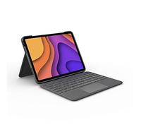 Logitech Folio Touch étui clavier pour iPad Air 4e/5e gén, 2020/2022, Clavier Pan Nordique QWERTY - Gris