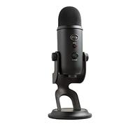 Logitech for Creators Blue Yeti Microphone USB pour Enregistrer, Streaming, Gaming, Podcast sur PC & Mac, Micro condensateur pour ordinateur portable et PC avec Effets Blue VO!CE, Plug and Play - Noir