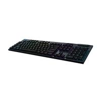 Logitech G 915 LIGHTSPEED Clavier de jeu mécanique sans fil avec touches GL-Tactile à profil bas, LIGHTSYNC RVB, Conception ultra-mince,30+ heures d'autonomie de la batterie,Disposition QWERTY PT-Noir