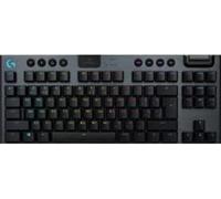 Logitech G 915 TKL Tenkeyless Lightspeed Clavier de Jeu mécanique RVB sans Fil, commutateurs Plats, LIGHTSYNC RGB, Support sans Fil et Bluetooth avancé, Disposition AZERTY Belge - Noir