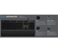 Logitech G G513 Clavier USB Danois, Finlandais, Norvégien, Suédois Charbon