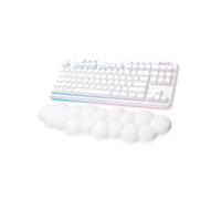 Logitech G 920-010459 Clavier Gaming Sans Fil/Bluetooth AZERTY Français Blanc, Rétroéclairage RGB, Touches PBT, Switch GX Brown, Autonomie 25h