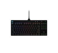 Logitech G Pro TKL Clavier de Gaming mécanique sans pavé numérique, Touches GX-Clicky Bleues, RGB LIGHTSYNC, Design Portable pour Sports, câble Micro USB Amovible, QWERTY Espagnol, Noir