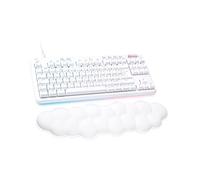Logitech G Clavier de jeu filaire G713 avec éclairage RVB LIGHTSYNC, interrupteur linéaire (GX Brown) et repose-poignet pour clavier, PC et Mac - Blanc