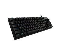 Logitech G Clavier de Jeu mécanique 512, commutateurs GX-Blue Clicky Switches, éclairage RVB LIGHTSYNC, Boucle USB, boîtier en Aluminium, Touches F programmables, Disposition QWERTY US - Noir