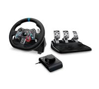 Logitech G G29 Volant et pédales pour PS5, PS4, PC et Mac + Racing Adapter, adaptateur de course pour volant et pédales PRO Racing, Driving Force Shifter, RS Shifter & Handbrake - Noir