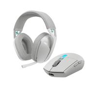 Logitech G G305 X Superlight + G321 Lightspeed Combo - Blanco | Souris Gaming sans Fil, PC Rechargeable légère de 61 g, Casque Gaming Bluetooth sans Fil, Confort et Ajustement dynamiques