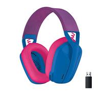 Logitech G G435 LIGHTSPEED Casque Gamer sans fil + Bluetooth, léger, Micro intégré, Batterie de 18h, Compatible avec Dolby Atmos, PC, PS4, PS5, Mobile, Nintendo Switch & Switch 2 - Bleu