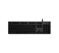 Logitech G G512 Carbon RGB Mechanical Gaming Keyboard, GX Blue (Clicky), Taille réelle (100 %), USB, Clavier à membrane, AZERTY, LED RGB, Charbon 920-