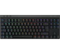 Logitech G G515 Lightspeed TKL profilé Clavier Gaming sans Fil, LIGHTSYNC RVB, Profil utra-Plat sans pavé numérique, Touches en PBT, Contacts mécaniques linéaires, Clavier Français AZERTY - Noir
