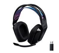 Logitech G Casque gamer sans fil G535 Lightspeed – léger supra-auriculaire, micro flip-up, USB – Noir