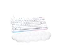 Logitech - G G713, Clavier de Jeu avec câble, avec éclairage Lightsync RVB, commutateurs linéaires (GX Marron) et Repose-Poignet pour Clavier, Compatible PC et Mac, Blanc Brume