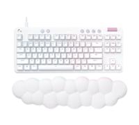 Logitech G G713, Clavier de Jeu avec câble, avec éclairage Lightsync RVB, commutateurs linéaires (GX Marron) et Repose-Poignet pour Clavier, Compatible PC et Mac, Blanc Brume
