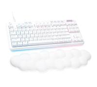 Logitech G G713 Clavier Gamer Filaire Mécanique Avec Éclairage RGB LIGHTSYNC, Interrupteurs Tactiles (GX Brown) et Repose-Poignet Pour Clavier, Compatible PC et Mac, Français AZERTY - Blanc