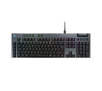 Logitech G Clavier gaming G915 X - mécanique filaire ultra-plat, PBT, RVB, GL Brown - AZERTY Noir